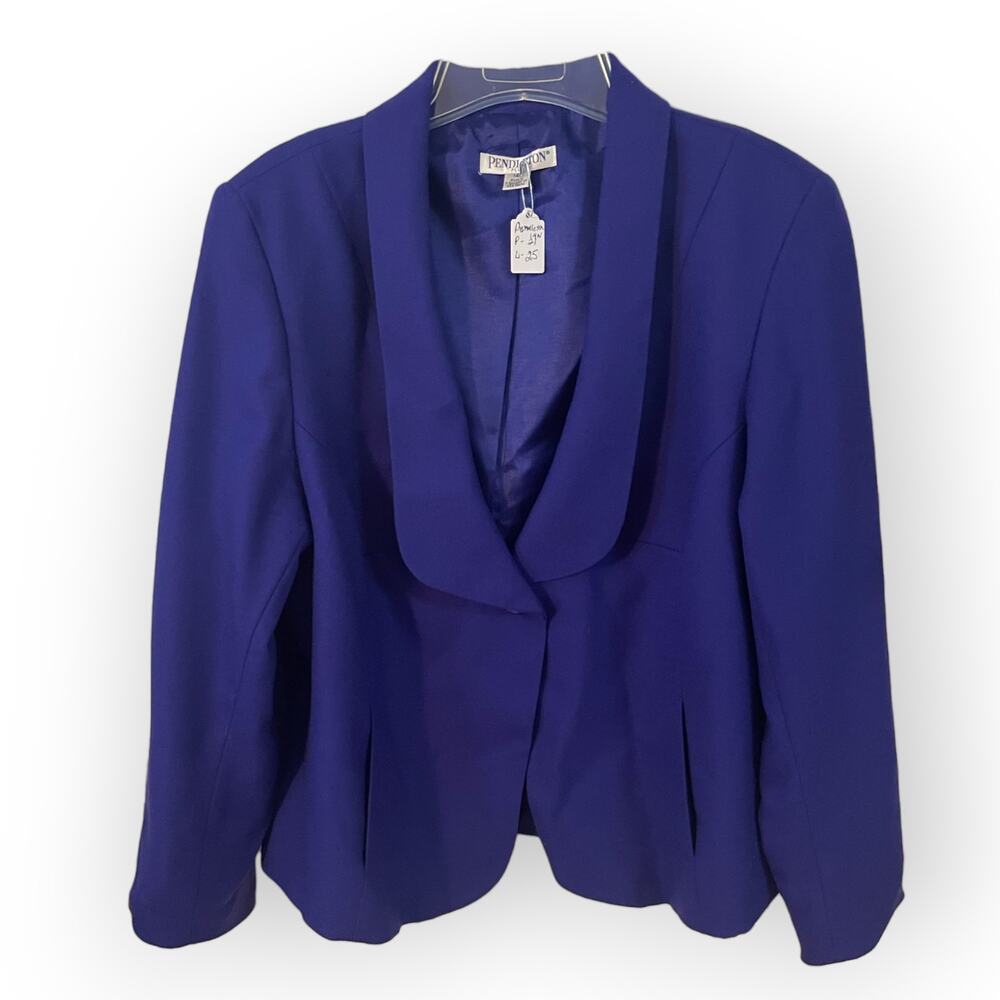 Pendleton Purple blazer sz 14W EUC